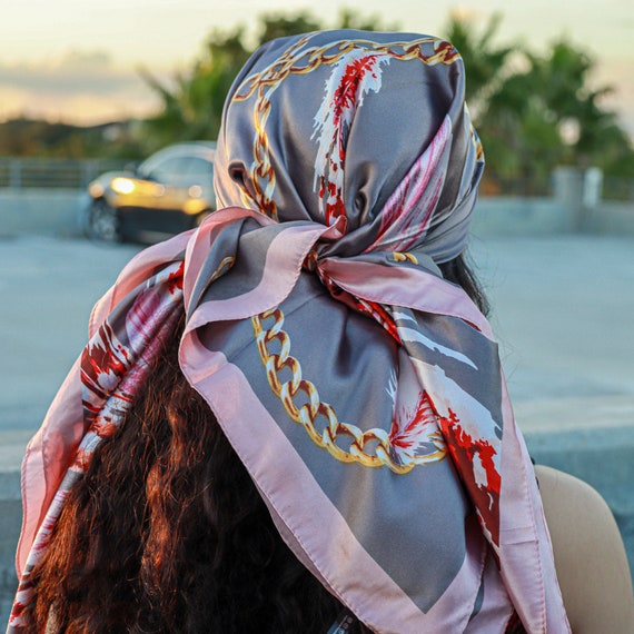 Womens Pink Silk Scarfs - Etsy