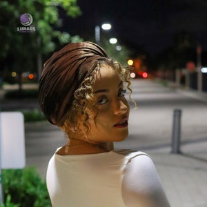 Brown Velvet Women Turbans