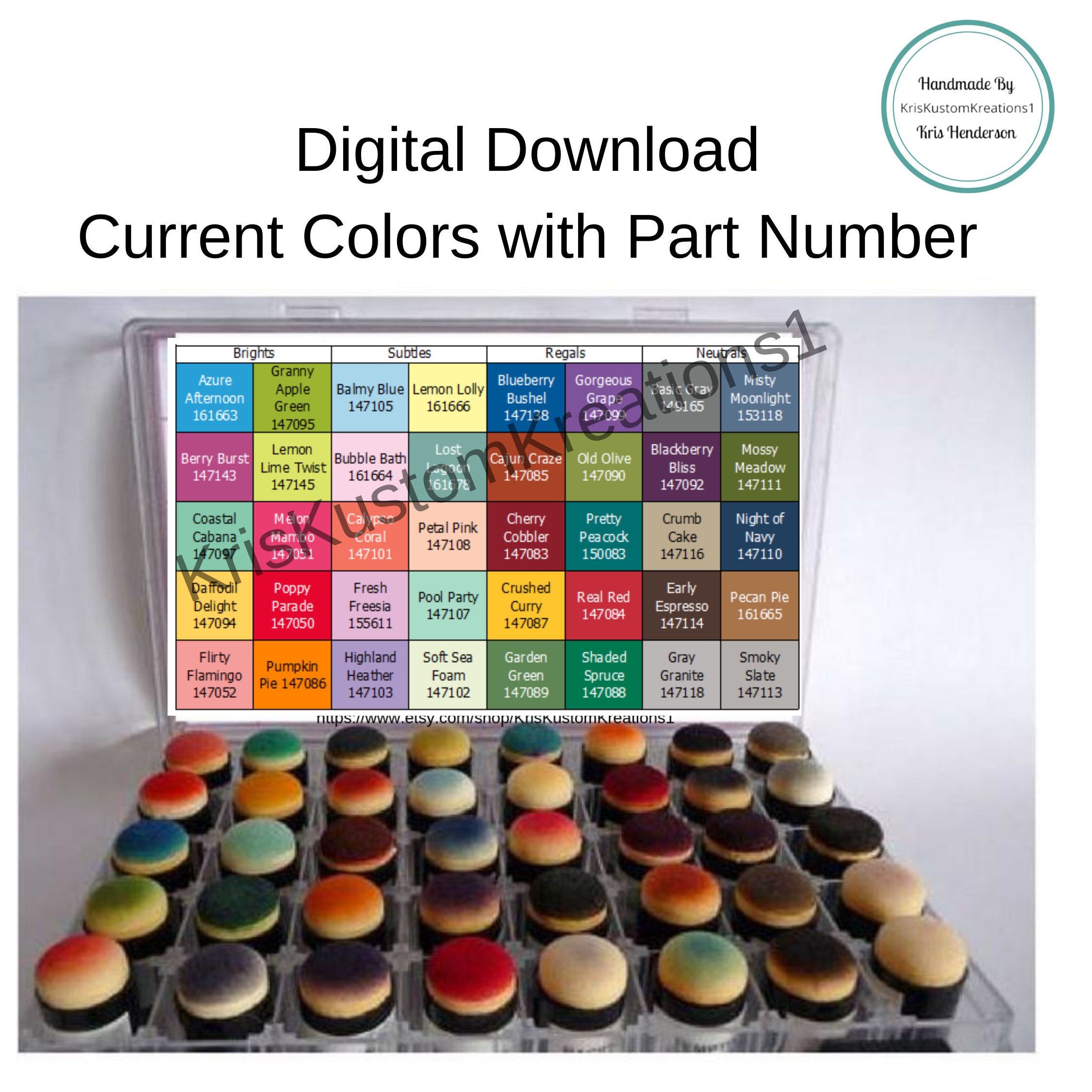 Download Stampin up Paper Cardstock Tool Sponge Dauber Color Chart ...
