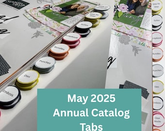 2025 - 2026 Stampin Up Catalog Idea Book Paper Cardstock Tool Category Circle Tab Punch Label