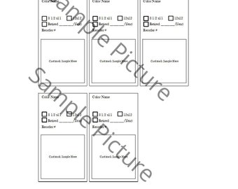 Download Stampin Up Paper Cardstock Sample Inventory Tracking List, Reference Binder Organizer, Storage Craft Supply Chart Index