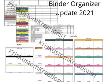 Download Update Ultimate Stampin Up Paper Cardstock Tool Inventory Tracking List Reference Binder Organizer Storage Craft Supply Chart Index