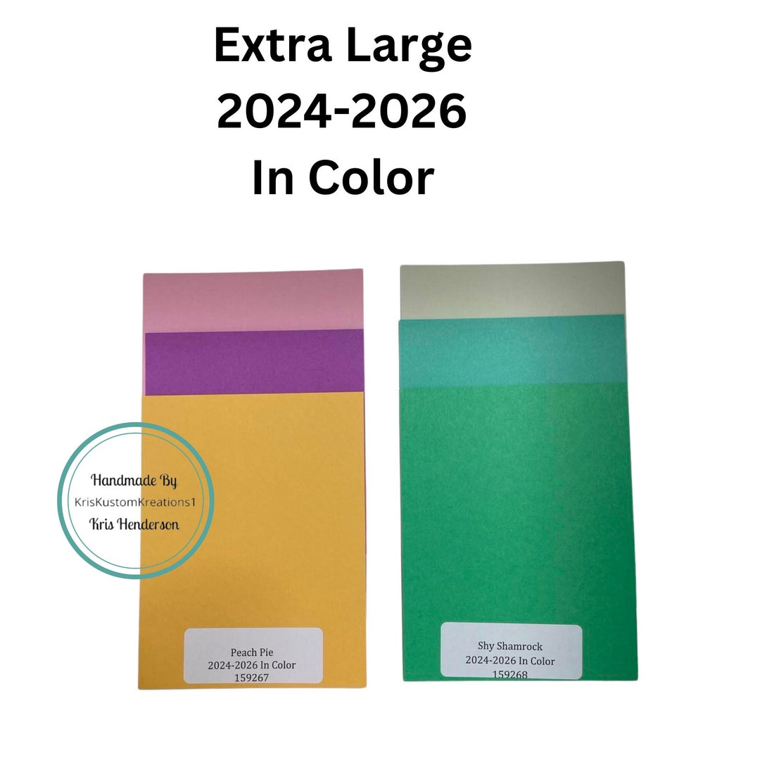 6 Genuine Extra Large 2024-2026 Stampin up Paper Cardstock Book Color ...