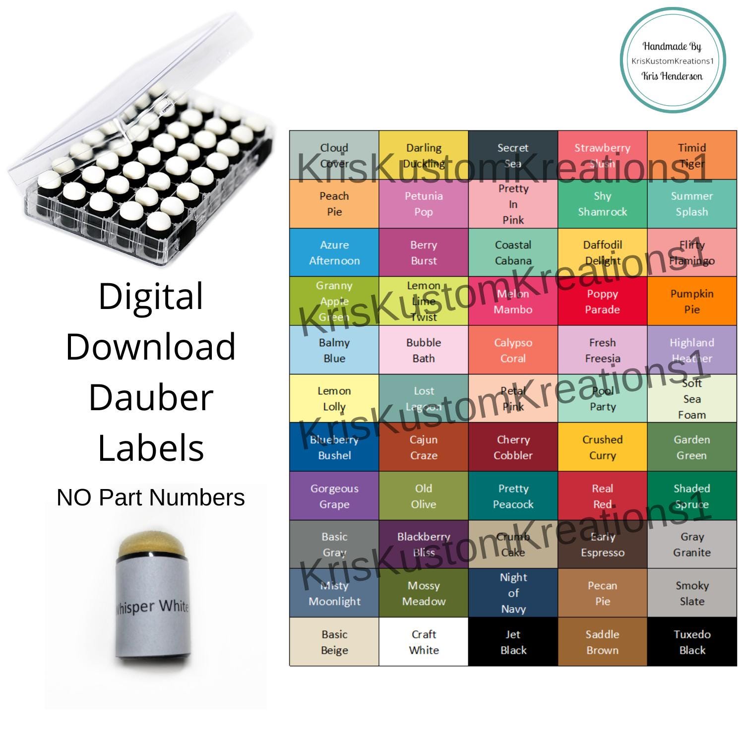 Download Stampin up Paper Cardstock Tool Sponge Dauber Color Label ...
