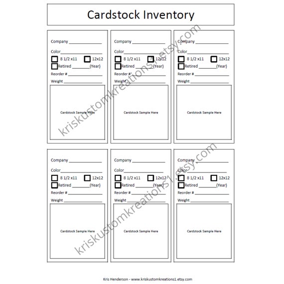 Download Over 200 Stampin up Paper Cardstock Tool ALL Colors