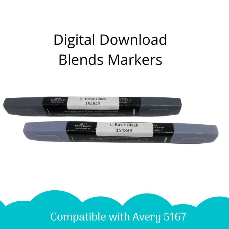 Download 80 Stampin Up Blends Label Collection Paper Cardstock Tool Organizer Card Making