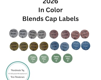 Stampin Up Blends Cap Label 2026 Collection, Paper Cardstock Tool Organizer, Card Making