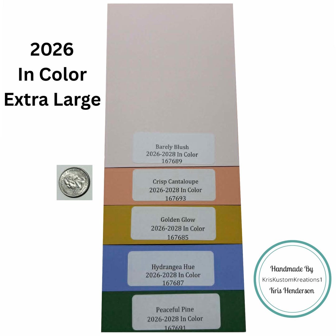 5 Genuine Extra Large 2026-2028 Stampin up Paper Cardstock Book Color ...