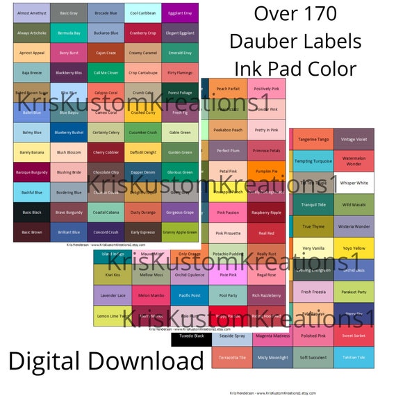 Download Over 200 Stampin up Paper Cardstock Tool ALL Colors