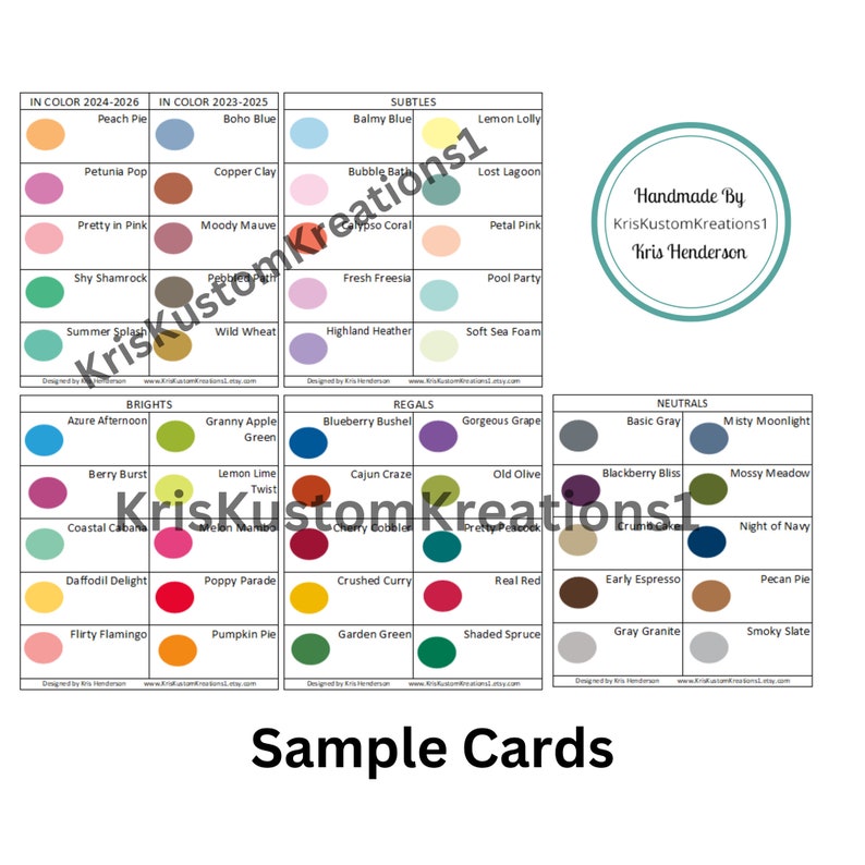 150 Genuine Stampin up Paper Cardstock 1" Circles Color Ring Tool Color ...