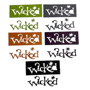 Genuine Stampin Up Halloween Paper Cardstock Wicked and Spider Punch Shape Die Cut Gift Tags