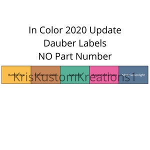 Stampin Up Paper Cardstock 2020 - 2022 In Color Tool Sponge Dauber Color Chart Organizer Template