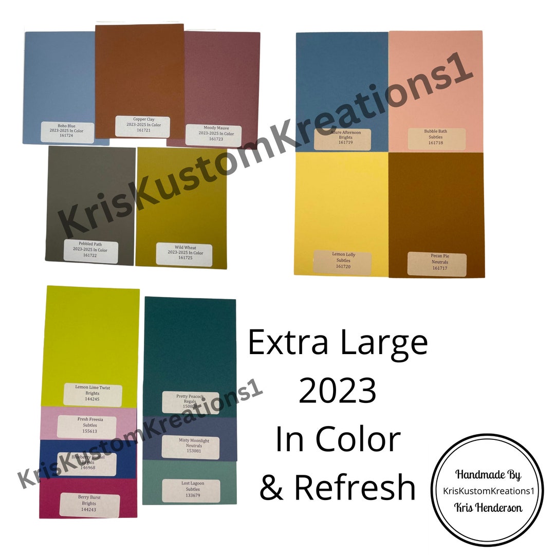 16 Genuine Extra Large 20232025 Stampin up Paper Cardstock Book Color Ring Tool Color Swatch