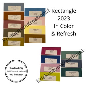 16 Echte Rechthoek Stampin Up 2023-2025 Papier Cardstock Kleur Ring Tool Kleurstaal Boek Sampler Gids Kleur Coach Kaarten