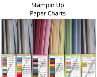 Download Stampin Up Papier Karton Werkzeug Magazin Halter Farb Referenz Chart Organizer Template