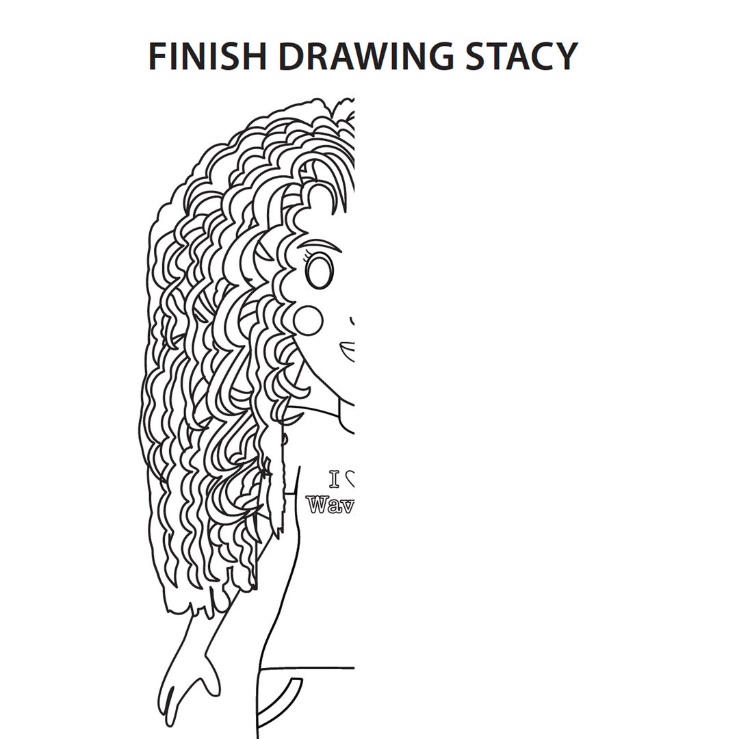 Printable Activity Finish the Drawing Page for Kids or Adults Instant