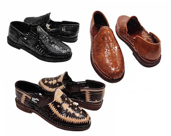 Men Genuine Authentic Mexican Huraches Leather Sandals Welt Stitched Sole