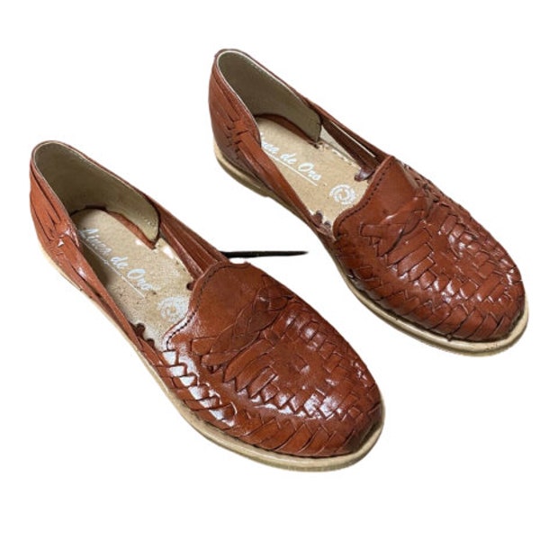 Genuine Leather  Woman Handmade Huaraches Braided design