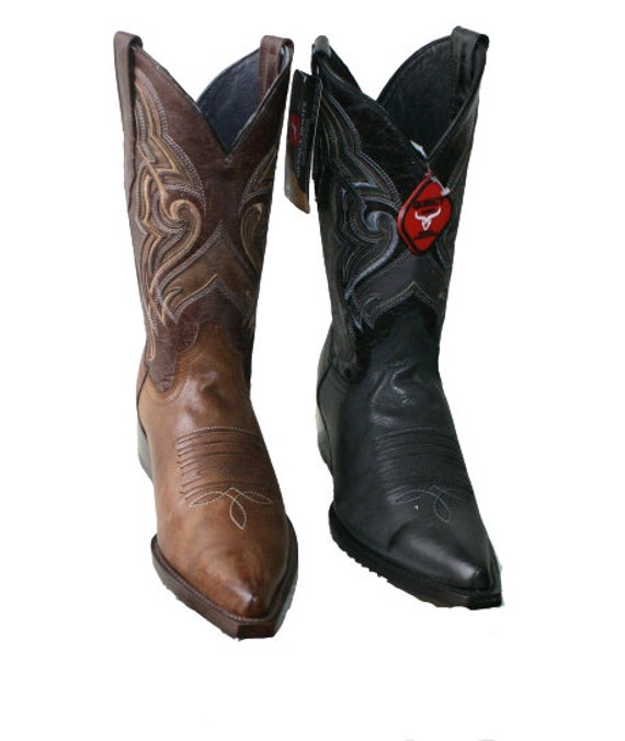 cowhide leather boots