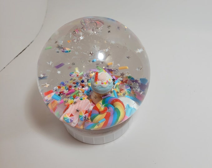 Make Your Own DIY Snow Globe Craft Kit Sweet Shop With Ice Cream Cones