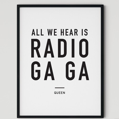 Bohemian Rhapsody Lyrics Printable Art Living Room Art - Etsy