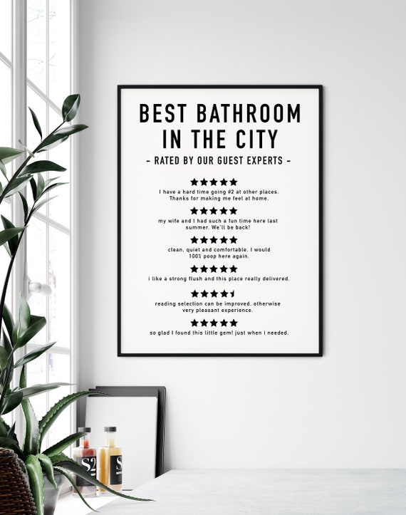  None Brand Funny Bathroom Signs, Bathroom Wall Decor