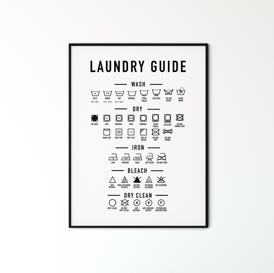 Laundry Room Decor Printable Art Laundry Wall Decor Laundry Etsy