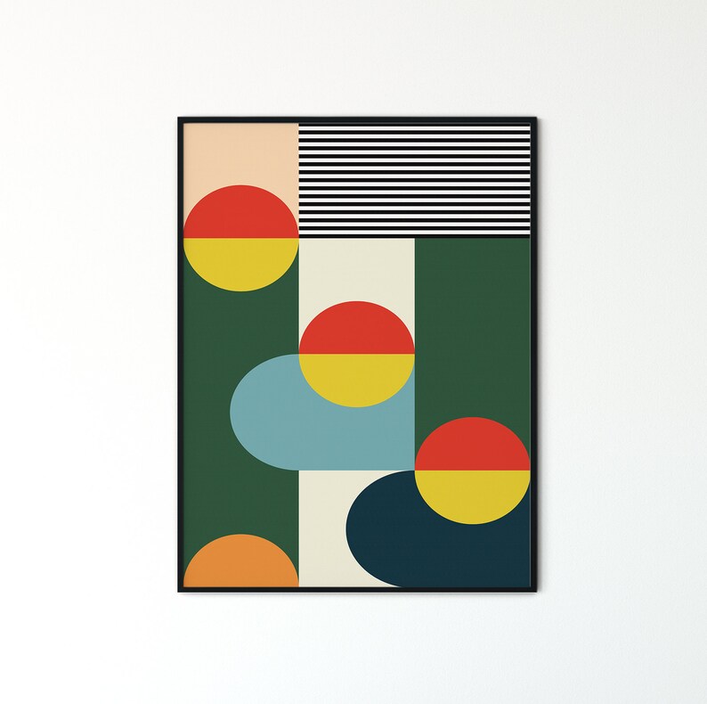 Mid Century Modern Prints Mid Century Poster Art Print Etsy