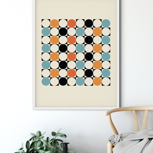 Mid Century Modern Abstract Wall Art Print Mid Century | Etsy