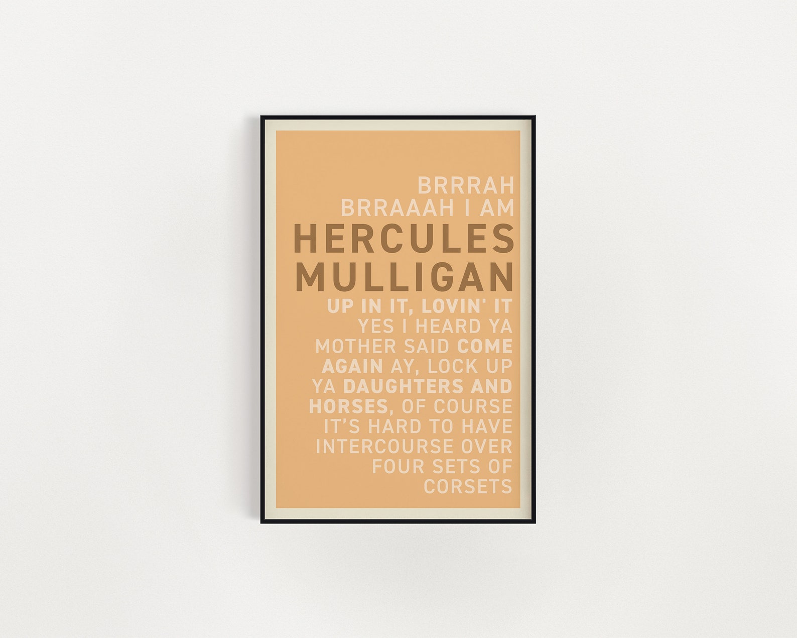 Hamilton Musical Poster Hamilton Wall Art Print Hamilton Etsy