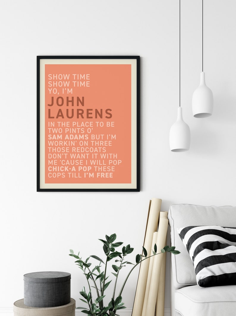 Hamilton Musical Poster Hamilton Wall Art Print Hamilton ...