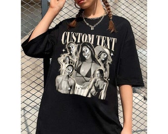Chemise bootleg vintage des années 90, t-shirt rap bootleg personnalisé, chemise visage personnalisée, PNG, PNG NUMÉRIQUE