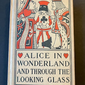 Early 1900s Alice's Adventures in Wonderland and Through the Looking-Glass Lewis Carroll Illus Tenniel Altemus w Orig Pamphlet - Scarce Find