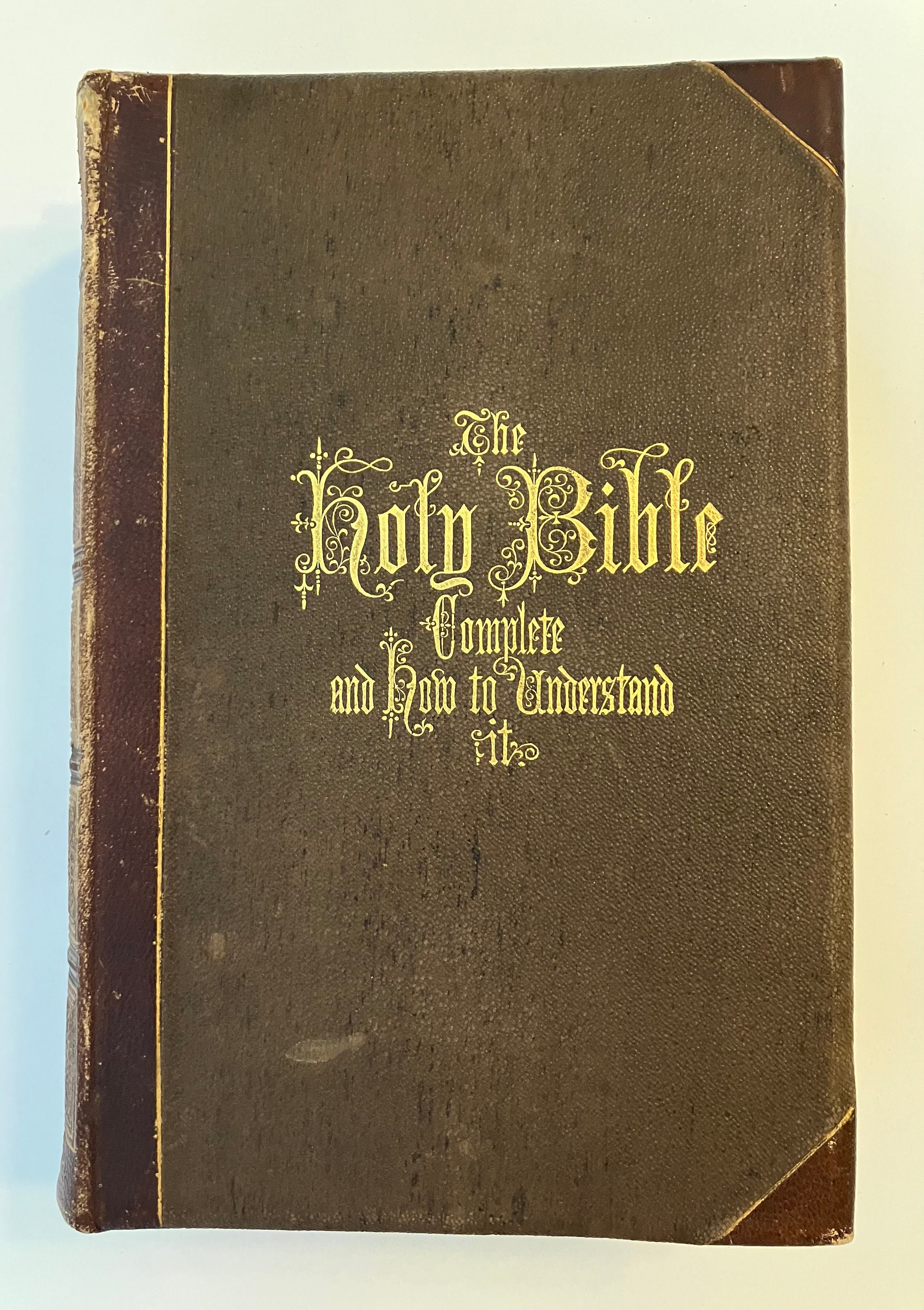 ビンテージ　HOLY BIBLE 聖書　2冊セット 1697 BIBLE in ENGLISH OLD & NEW TESTAMENT antique w/ SILVER