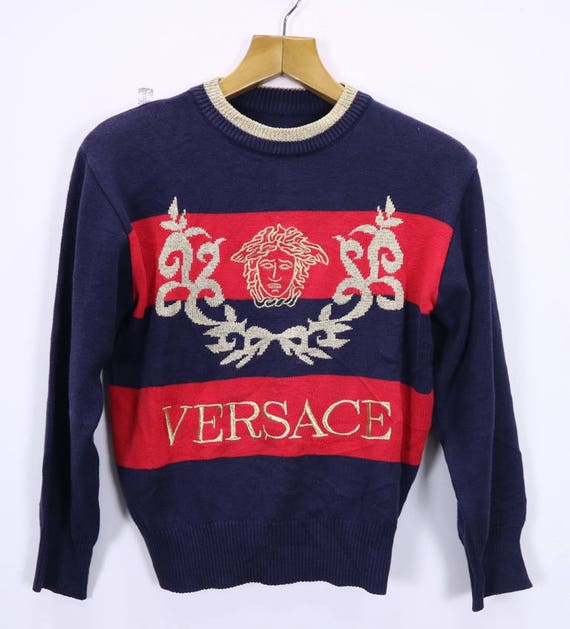 Vintage Versace Knit Wear Sweatshirt 