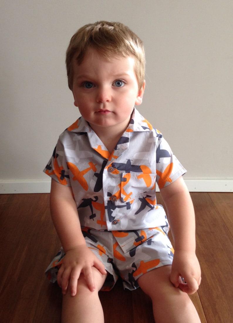 Girls or Boys Baby Pyjamas PDF Sewing Pattern and Photo Tutorial Sizes 000 to 2 Instant Download Baby Toddler Child Kids Easy Sew image 2