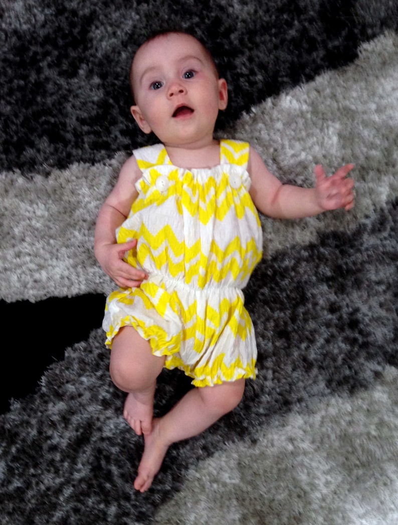 Baby Girl Playsuit/jumpsuit PDF Sewing Pattern & Photo Etsy