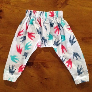 Baby Harem Pants - PDF Sewing Pattern and Photo Tutorial - Sizes 000 to ...