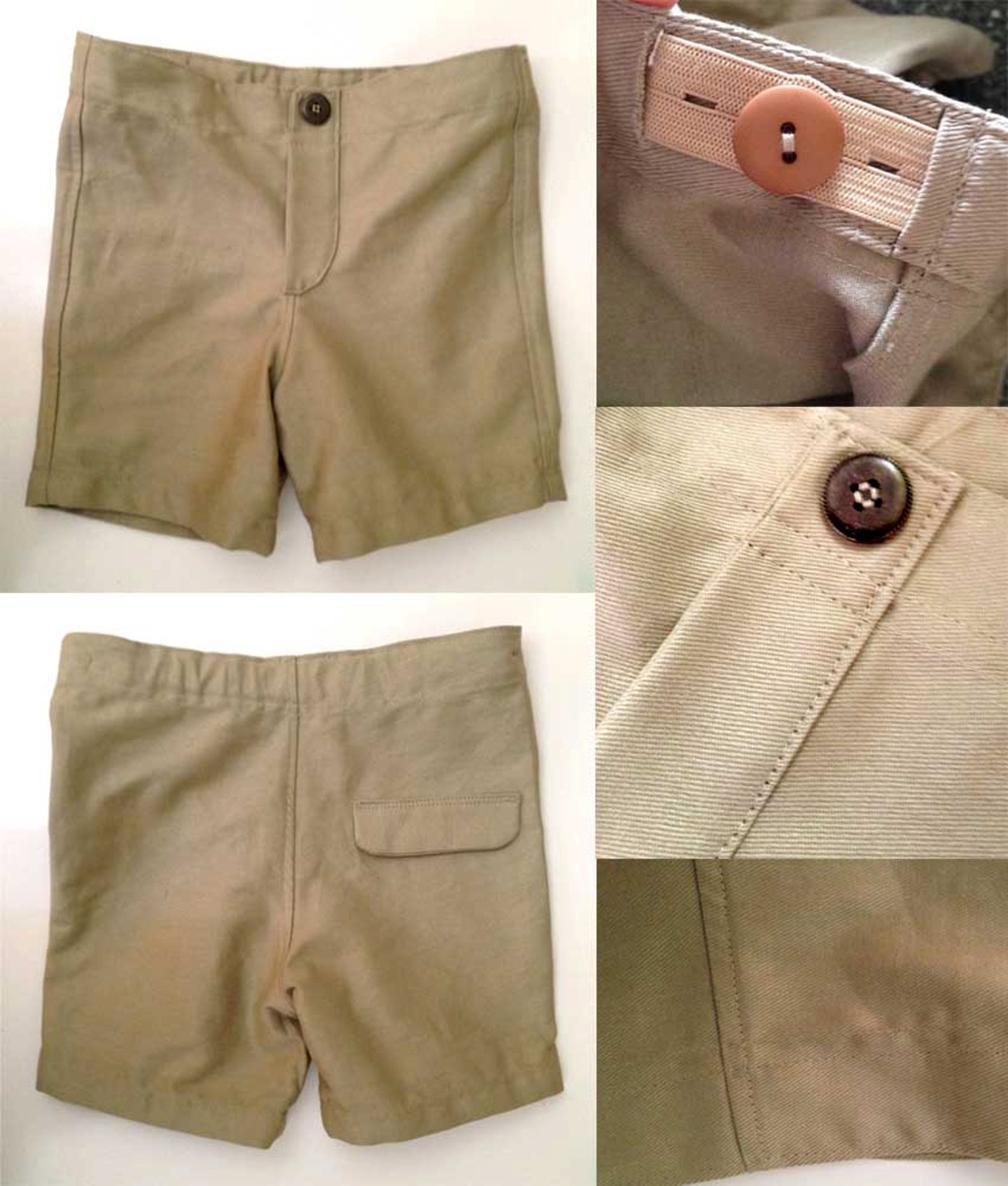 Baby Boy Shorts PDF Sewing Pattern and Photo Tutorial Sizes 000 to 2 Instant Download Kids