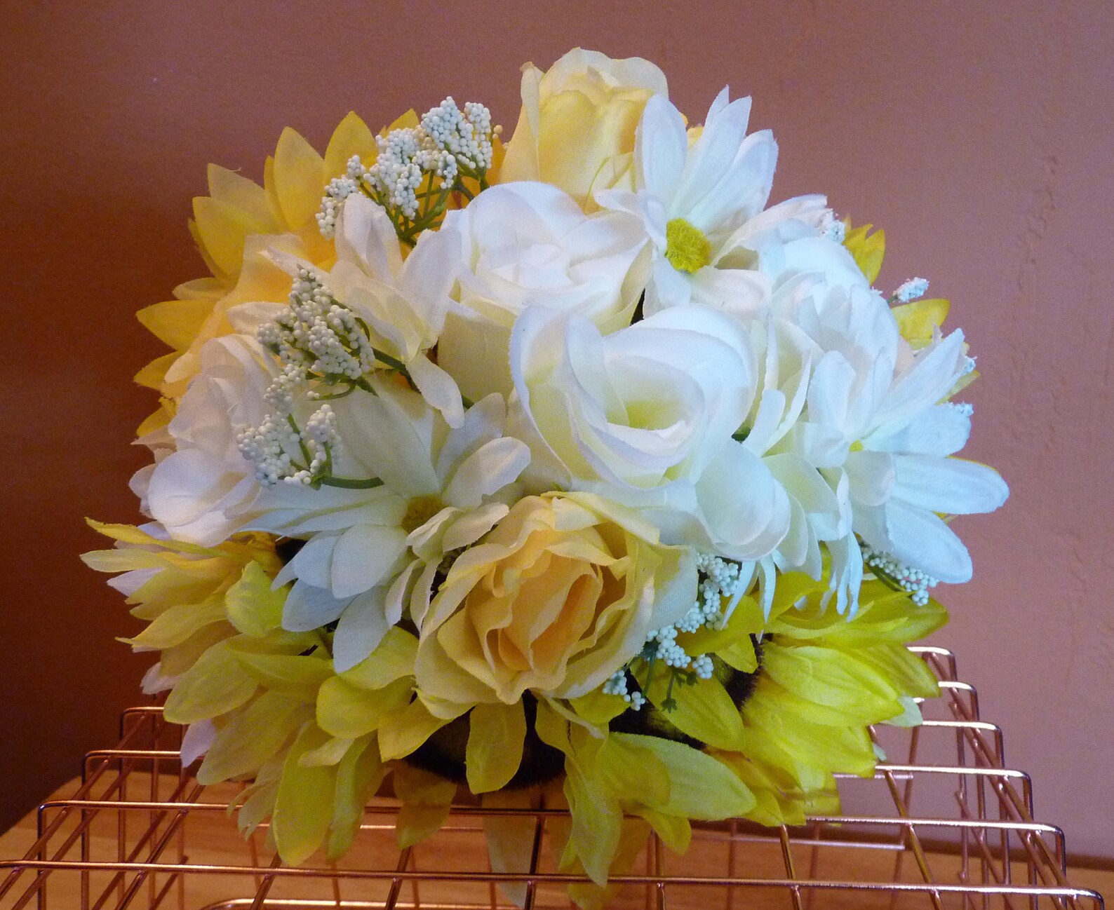 Sunflower bouquet. Rose and sunflower bouquet. Yellow and Etsy