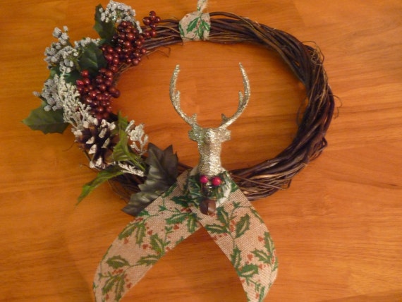 Clearance Petite Christmas Wreath Willow Wreath Etsy