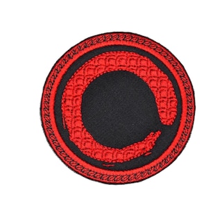 Imperfect Circle Patch Embroidered Iron On Buddhist Meditation Patch