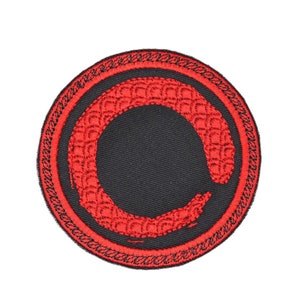 Imperfect Circle Patch Embroidered Iron On Buddhist Meditation Patch