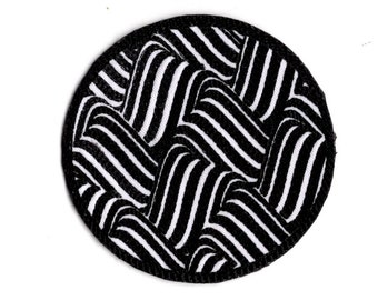 thumbnail image 2 of Cartoon Iron On Patches Black Bear Applique Patch - Salmon Fish Embroidered Badge 3-1/8\" (Iron - Patch P Fish Patch 2 of 9