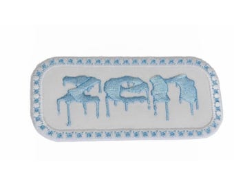 Buddhist Patch  Embroidered Iron On Zen Buddha Namaste Peace Patch
