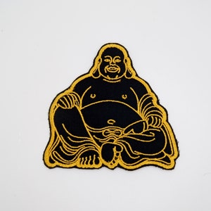 The Buddha Patch Embroidered Iron On Buddha Siddhartha Gautama Patch Buddhist Patch by BalkisBoutique!