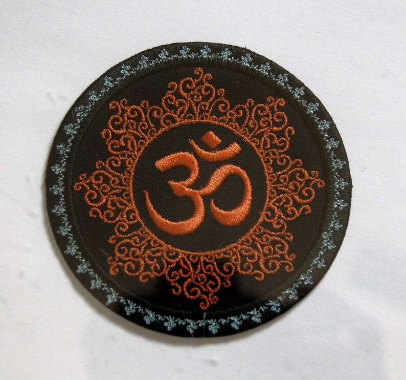 Namaste Symbol OHM Meditation Patch Iron on Fabric Patch by ...