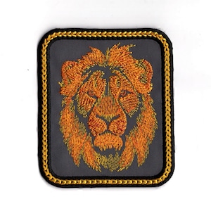 Lion Iron On Patch Embroidered King of the Jungle Safari Fabric Patch by BalkisBoutique!