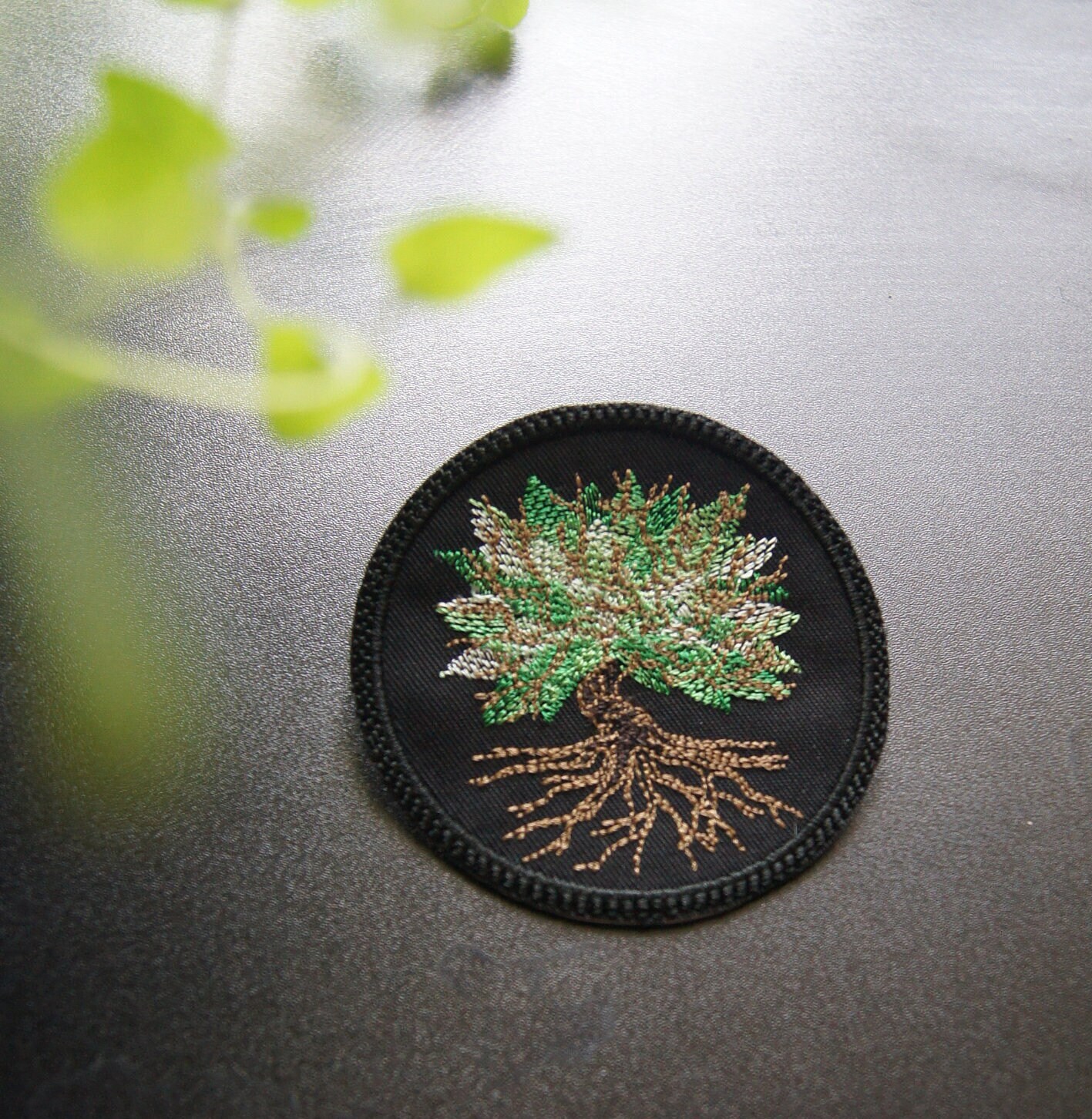 Tree Punk Patch Ancient Tree Patch - Choose Your Style, Embroidered Nature Aesthetic ...