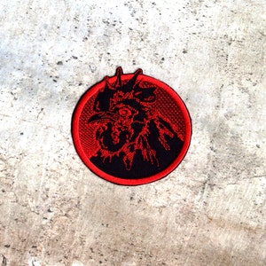 Rooster Patch Embroidered Iron on Patch Fabric Country Rooster Patch by ...